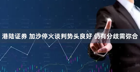 港陆证券 加沙停火谈判势头良好 仍有分歧需弥合